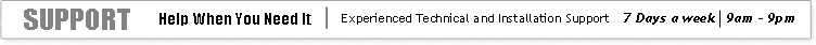 Technical and Installation Support